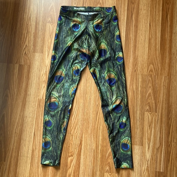 BlackMilk Rare Peacock Leggings - Picture 1 of 9